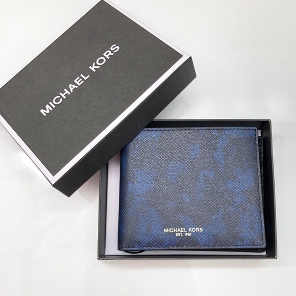 NIB MICHAEL KORS Mens Kent 3 in 1 Billfold Wallet - Picture 2 of 8